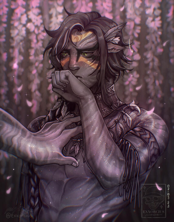 Navi OC Commission (Didn’t really count in the extra hand of the second chakra Ayer because majority of the person is outside of the view so I don’t take extra payments)